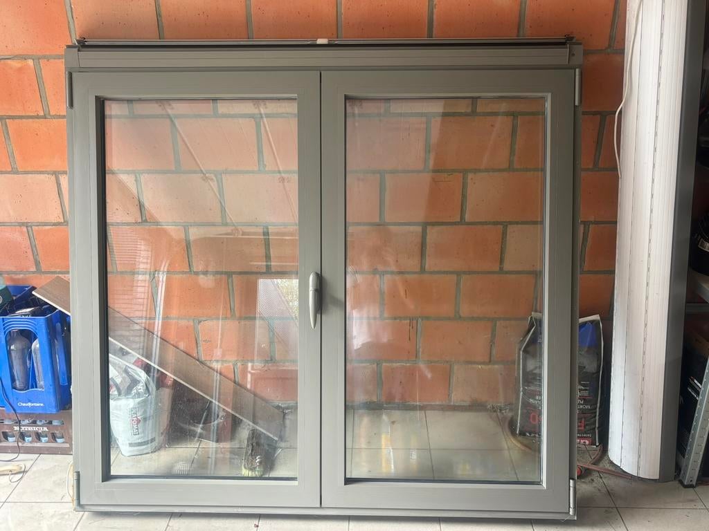 Aluminium raam draaikip met rolluik, Ophalen, Aluminium