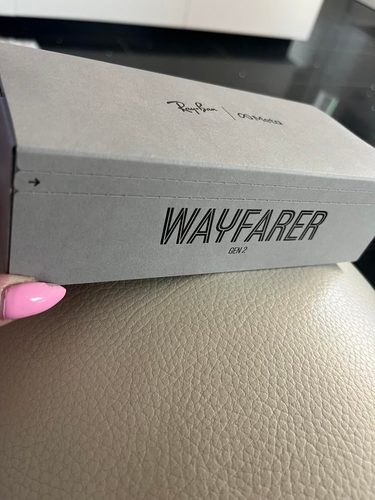 Rayban meta zonnebril wayfarer 2, Zwart, Nieuw, Ophalen of Verzenden, Ray-Ban