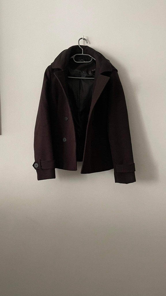 ZWARTE KORTE JAS MET CAPUCHON S, Kleding | Dames, Ophalen of Verzenden, Zo goed als nieuw, Maat 36 (S), Zwart