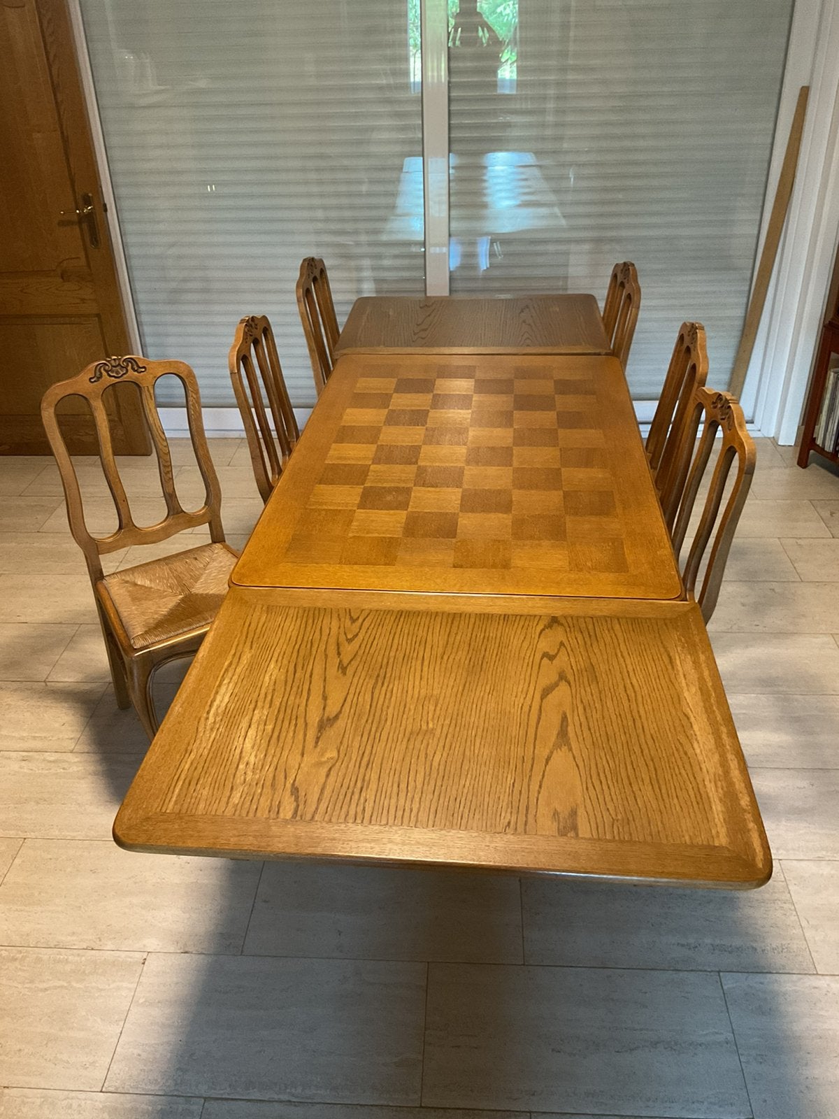 Eettafel met 6 stoelen, Ophalen, Gebruikt
