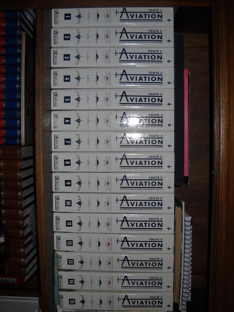 Lot "Toute l'aviation" Editions Atlas 15 classeurs, Ophalen, Nieuw