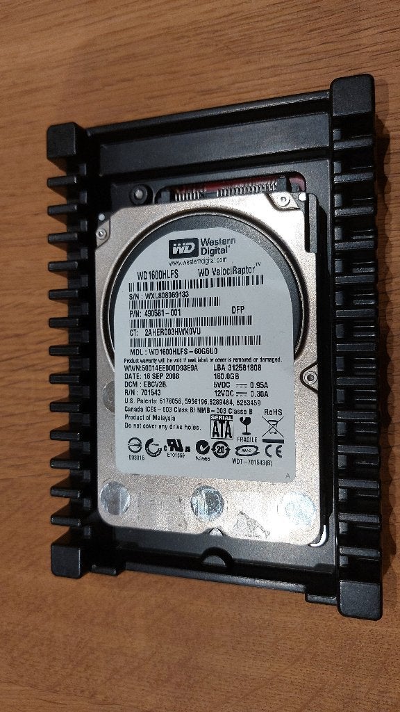 HDD 3.5 Western Digital 160 Go SATA - WD1600HLFS-60G6U0, Computers en Software, Ophalen, Intern, Gebruikt, Desktop