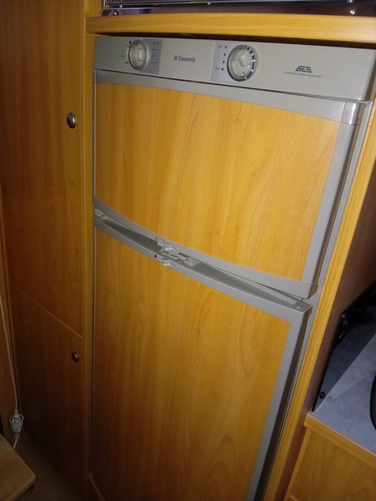 Frigo in camper, Ophalen