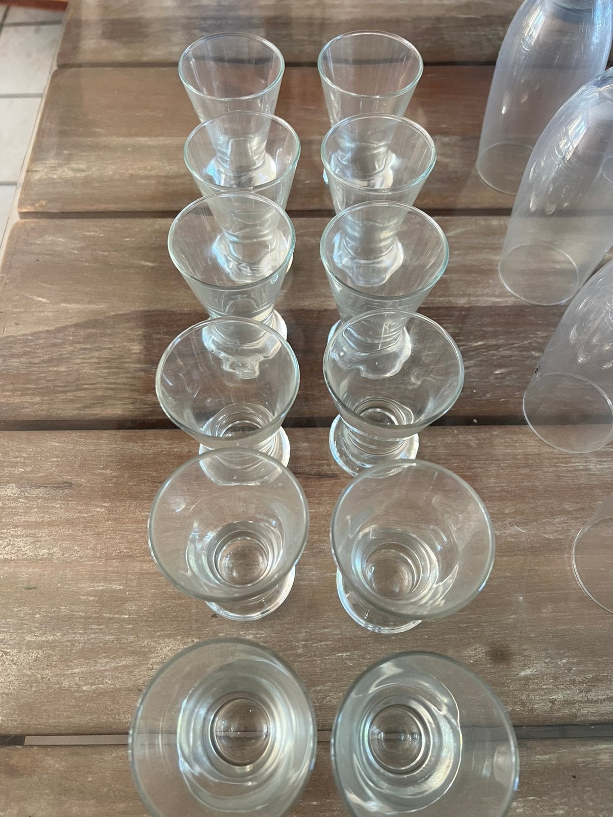 Te koop set glazen, Enlèvement, Comme neuf