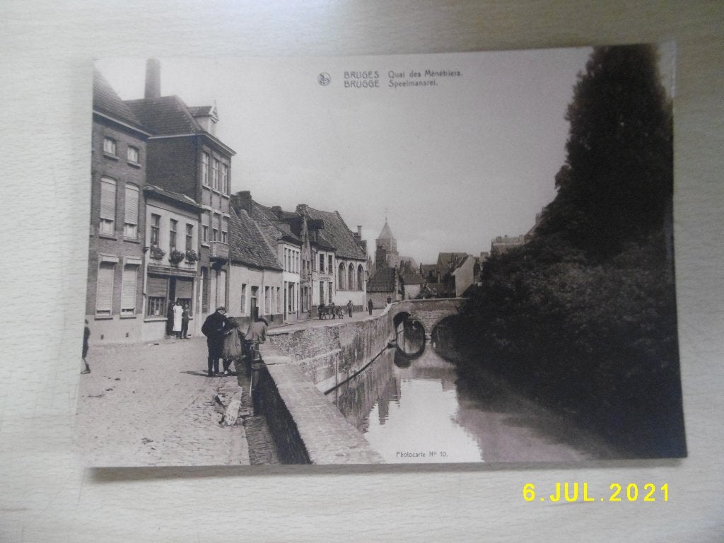 heel oude prentkaarten, fotos groene rei speelmansrei brugge, Ophalen of Verzenden, 1920 tot 1940, Ongelopen, West-Vlaanderen