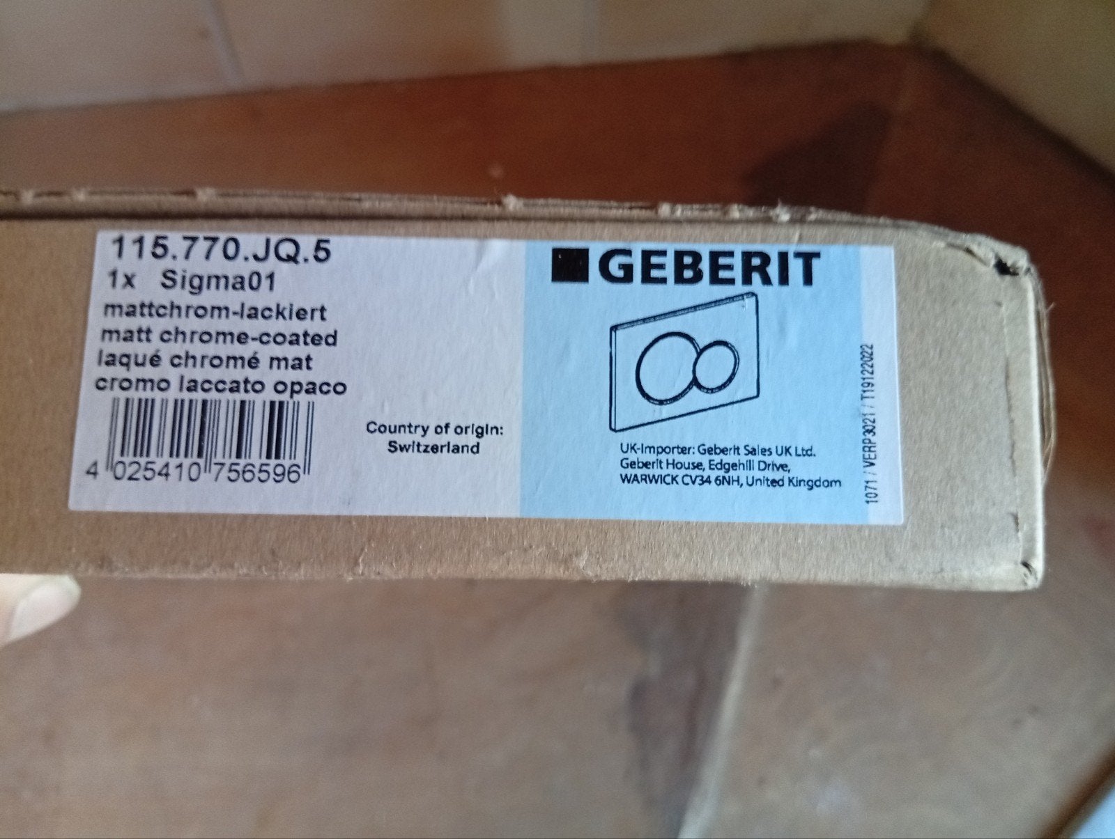Spoelklep Geberit, Bricolage & Construction, Enlèvement, Neuf, Chrome, Toilettes