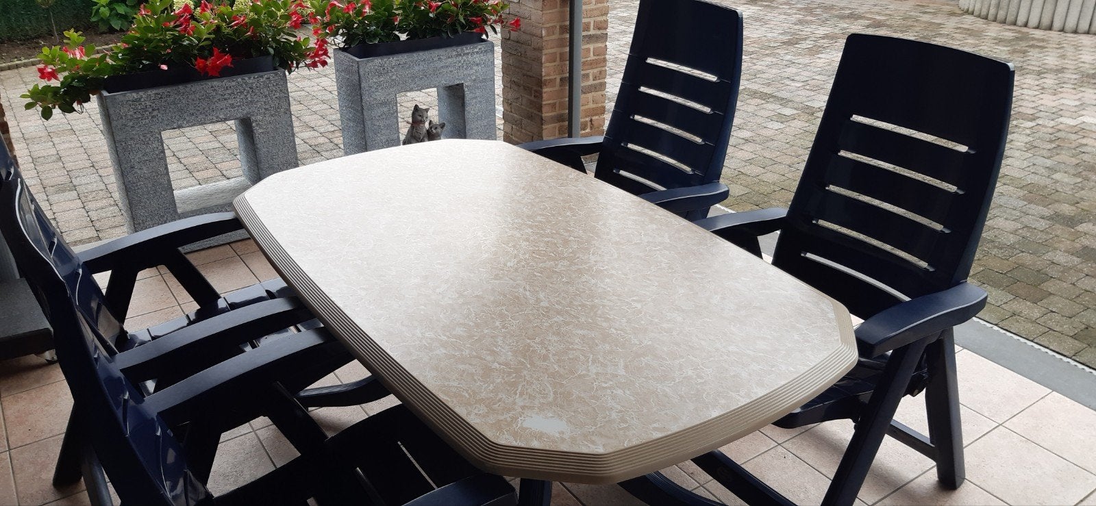Tuintafel van Hartman Prestige, Tuin en Terras, Ophalen, Gebruikt, Kunststof, Eettafel