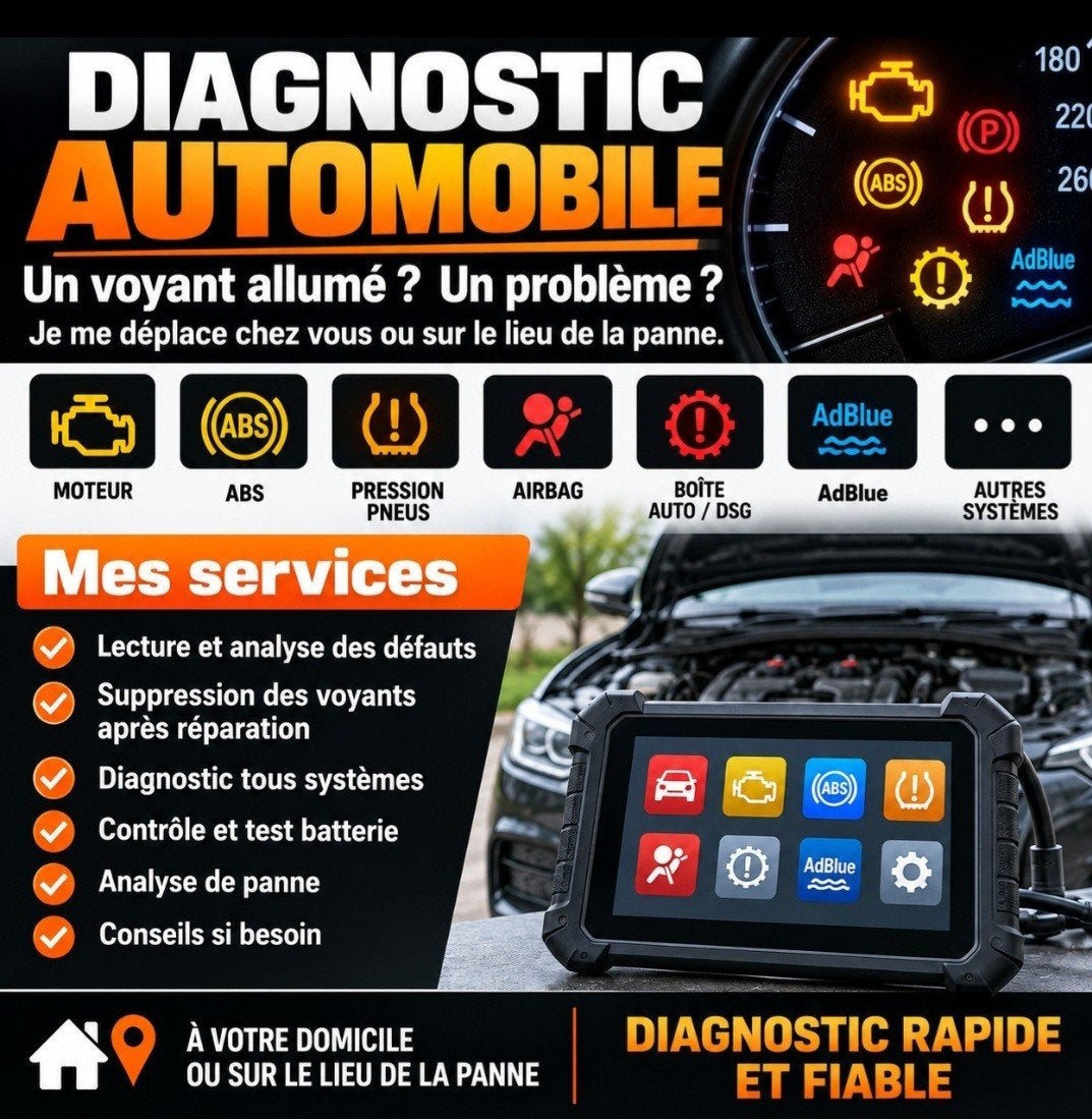 Diagnostic Panne Batterie AUTO, Envoi
