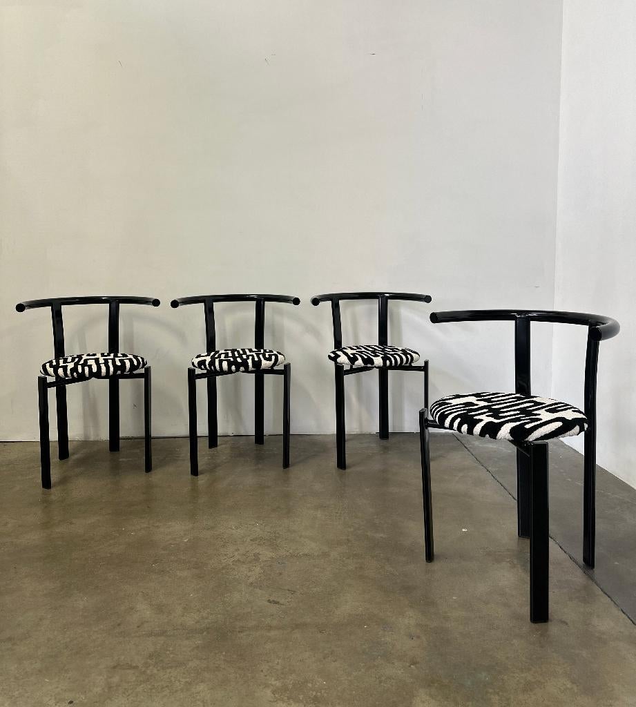 Vintage zwart stoelen, Ophalen, Zwart, Vintage, Zo goed als nieuw