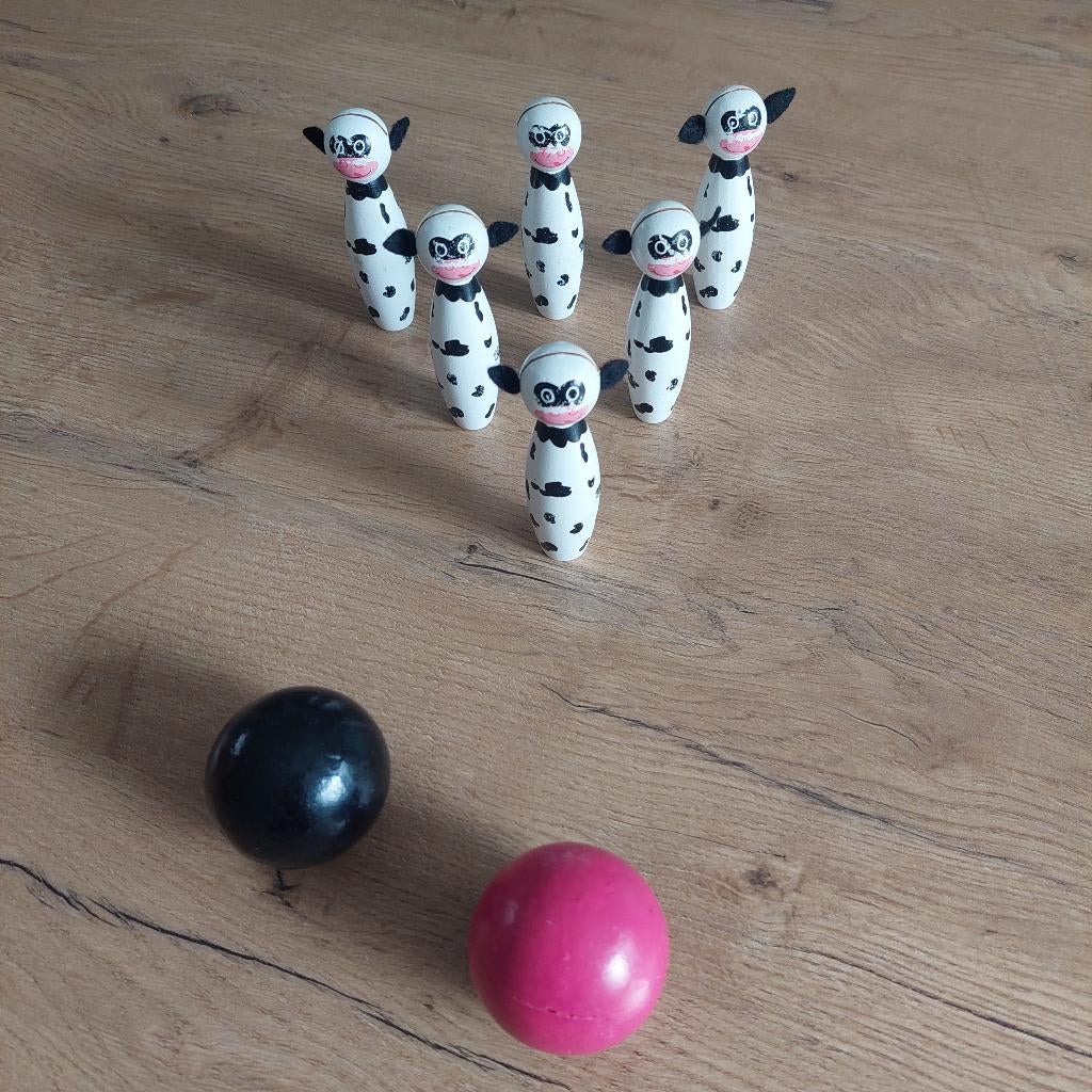 Houten bowling spel, Kinderen en Baby's, Ophalen of Verzenden, Gebruikt, Overige typen