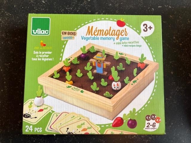 Vilac memoryspel groententuin (hout en in perfecte staat), Enlèvement ou Envoi, Comme neuf
