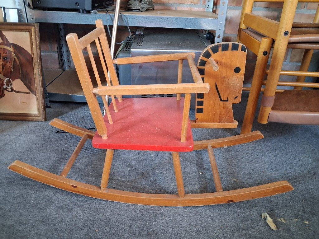Schommelpaard vintage, Antiek en Kunst, Ophalen
