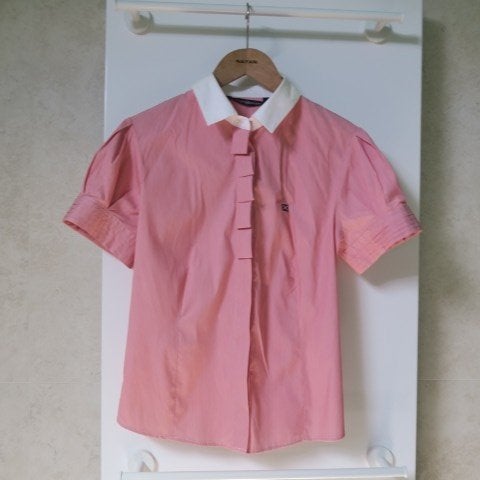 Blouse nieuw roze fijn streepje detail Scapa sports mt 42, Kleding | Dames, Maat 42/44 (L), Nieuw, Roze, Scapa sports