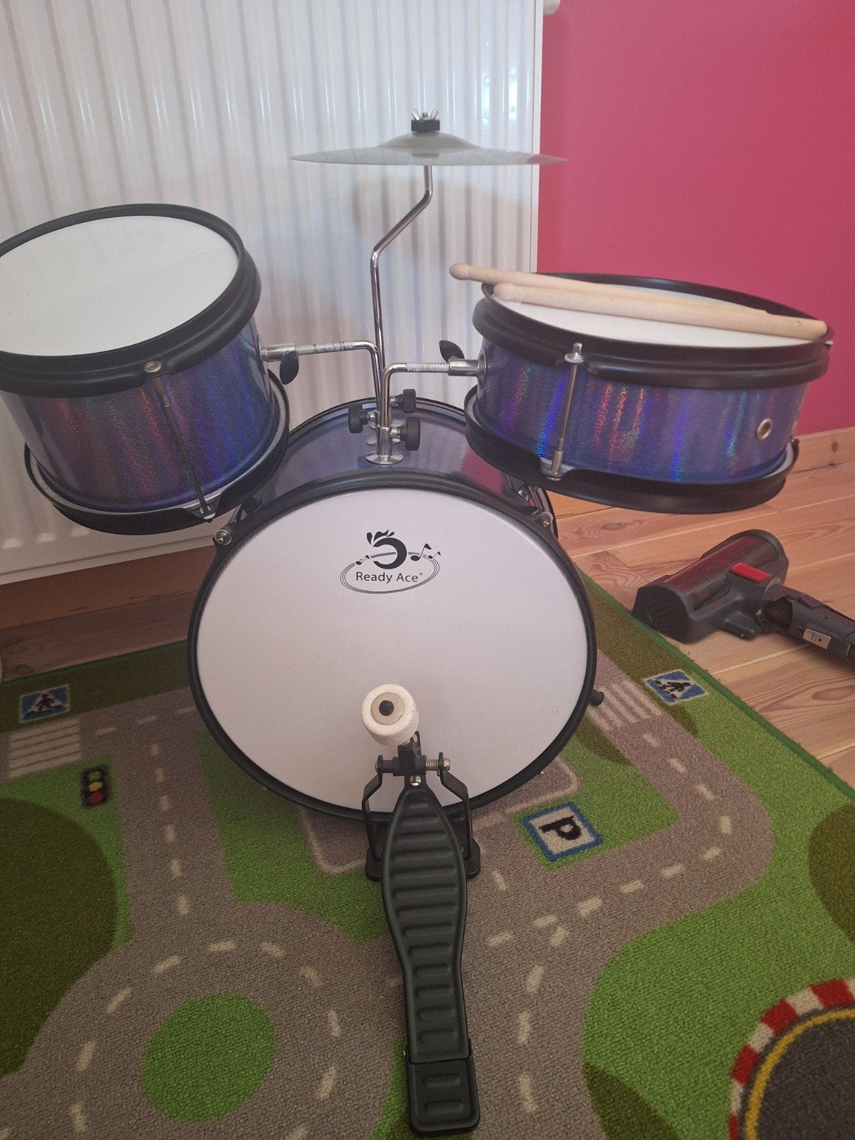 ready ace drumstel kinderen, Ophalen