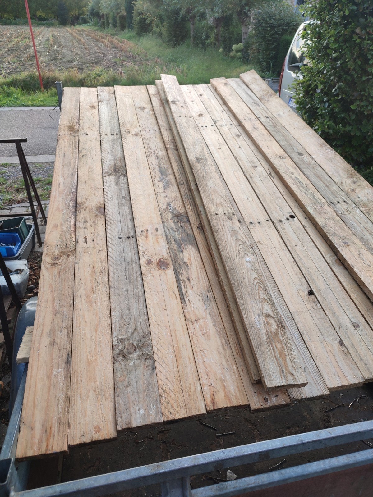 Planken, Ophalen, Planken