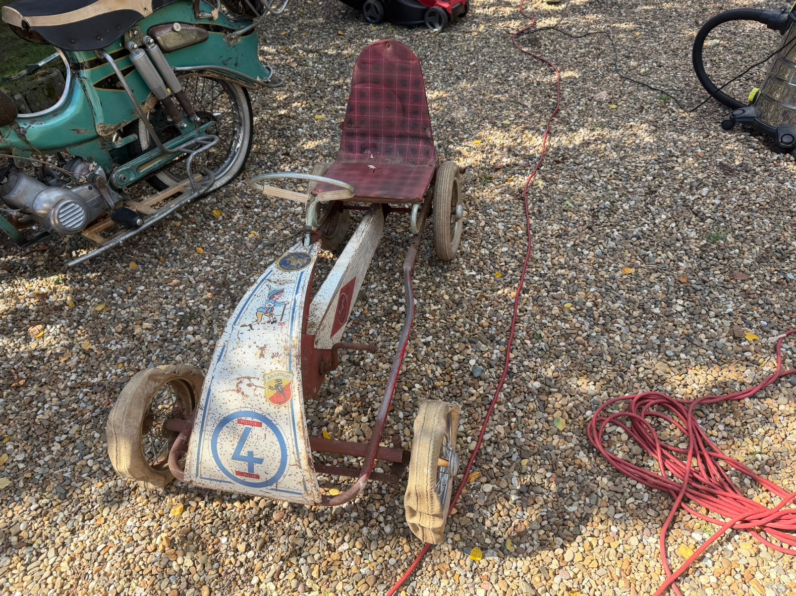 Oude go kart, Fietsen en Brommers, Ophalen, Gebruikt
