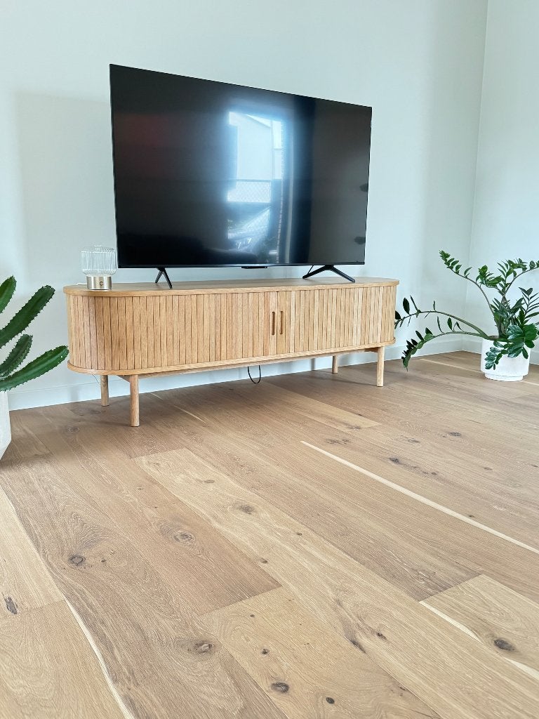 Tv meubel jysk, Maison & Meubles, Moins de 100 cm, 150 à 200 cm, Scandinavisch, Comme neuf