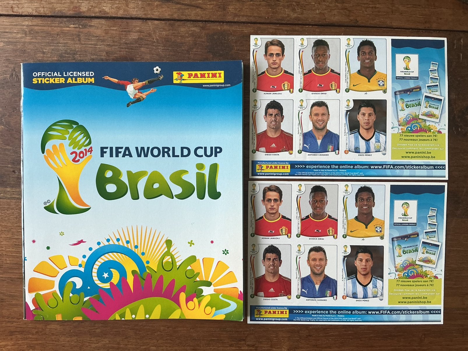 Panini sticker-album van het WK 2014 Brasil, Ophalen, Gebruikt, Sticker
