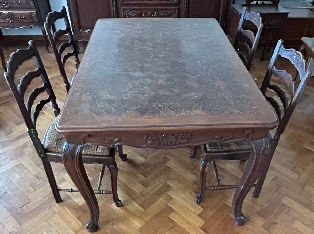 table et chaises de salon en bois, Enlèvement