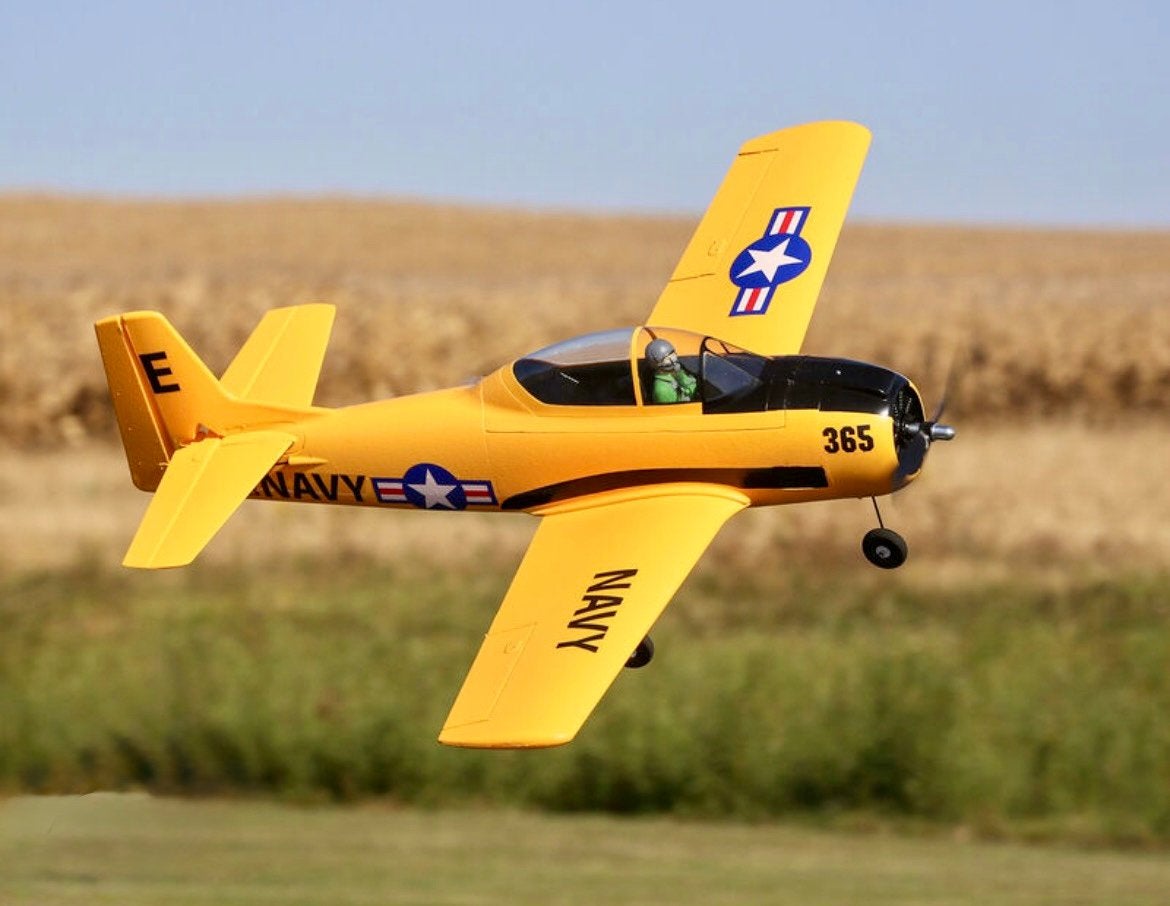 E-Flite Trojan T-28 1.1m, Hobby en Vrije tijd, Modelbouw | Radiografisch | Vliegtuigen, Ophalen, Zo goed als nieuw, Elektro