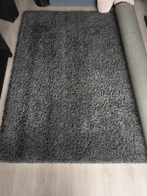 Hoogpolig tapijt antraciet 2x2,5m, Huis en Inrichting, Stoffering | Tapijten en Vloerkleden, Ophalen, Grijs, 200 cm of meer, 200 cm of meer
