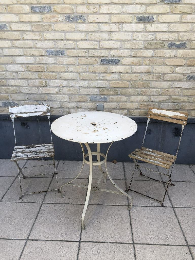 Tuinset wit vintage, Ophalen