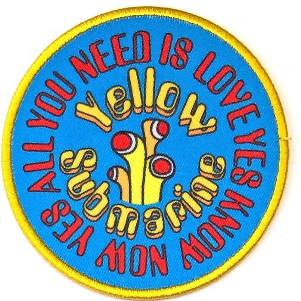 The Beatles - Yellow Submarine Aynil Circle patch off. merch, Ophalen of Verzenden, Nieuw