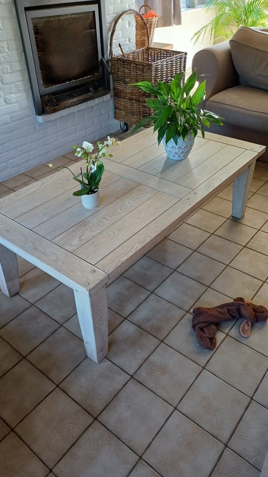 Mooie kwaliteitsvolle eetplaats in landelijke stijl, Huis en Inrichting, Ophalen, Zo goed als nieuw