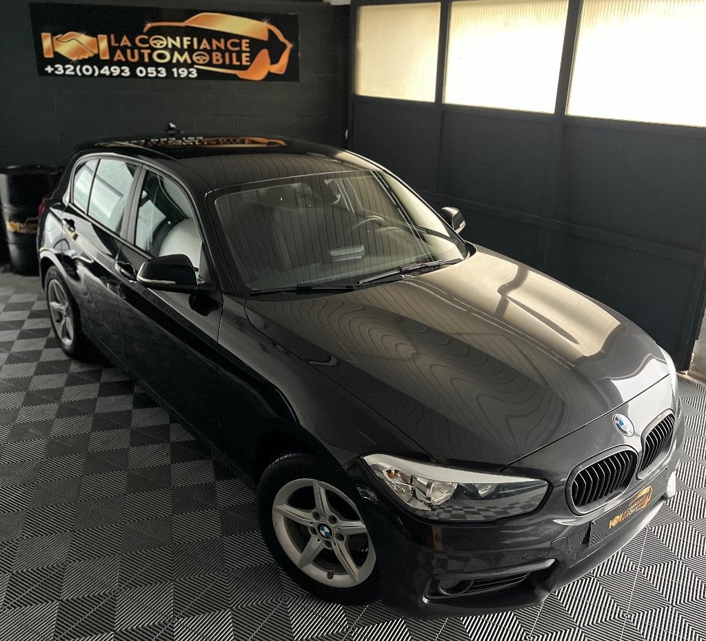 BMW 116d 1e eigenaarsgarantie 12 maanden, Auto's, BMW, Zwart, Zwart, 5 deurs, Particulier