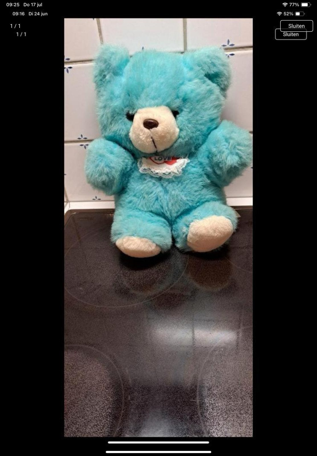 Teddybeer prima staat, Ophalen, Zo goed als nieuw