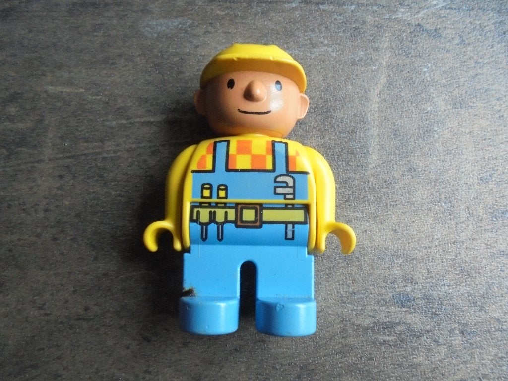 Lego Duplo Bob The Builder Figure Bob (zie foto's), Ophalen of Verzenden, Gebruikt, Losse stenen, Duplo