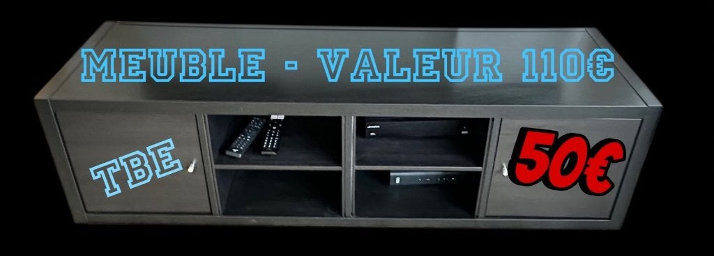 MEUBLE TV IKÉA, Maison & Meubles, Moins de 100 cm, Comme neuf, 100 à 150 cm, Enlèvement