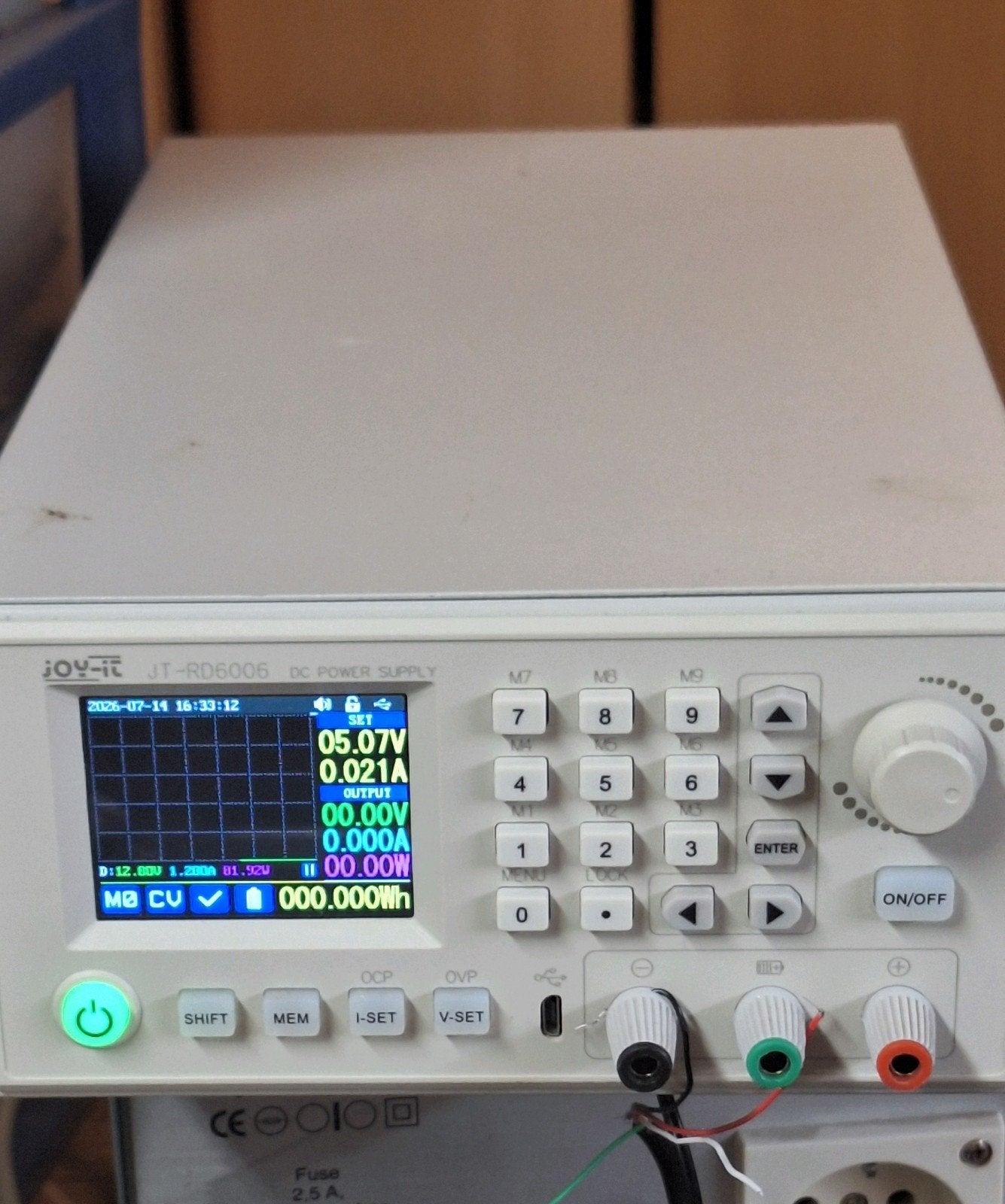 Joy-it voeding RD6006 met geschakelde labvoeding 60V 6A, Verzenden, Zo goed als nieuw, Elektriciteit