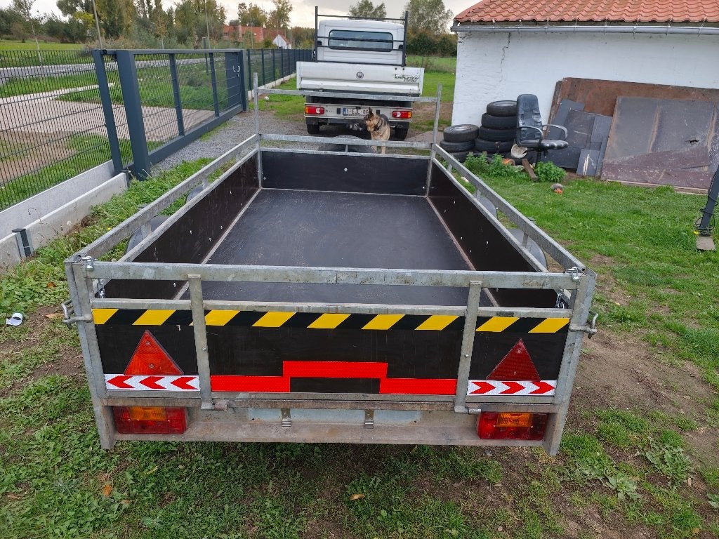 Gegalvaniseerde aanhangwagen dubbelas in zeer goede staat, Auto diversen, Ophalen, Zo goed als nieuw