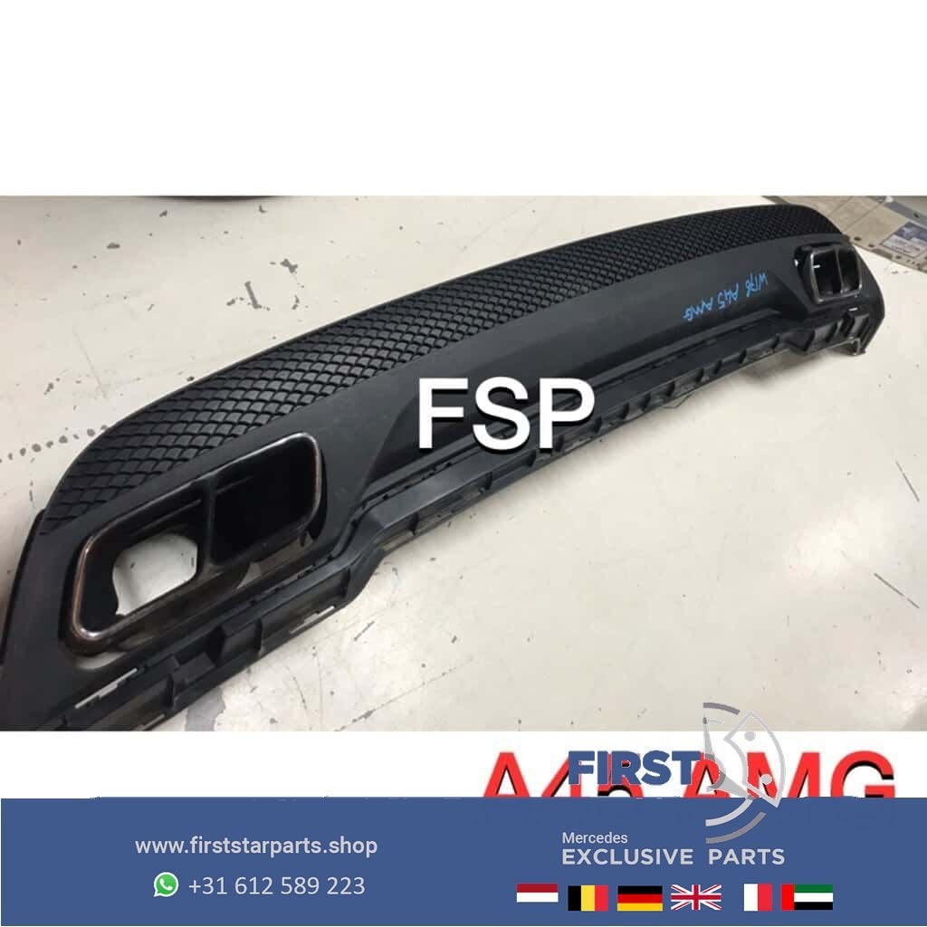 W176 A 45 AMG Diffuser + uitlaat sierstukken LR Mercedes A K, Gebruikt, -, Ophalen of Verzenden, -