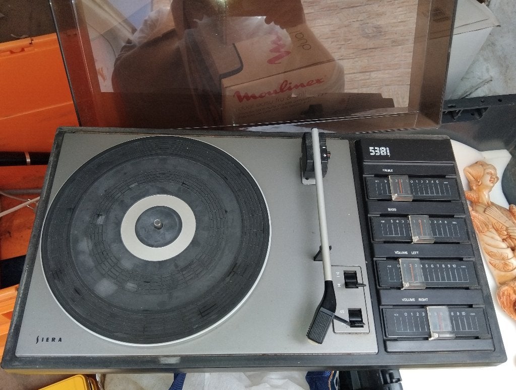 tourne-disque vintage Siera 5381, Audio, Tv en Foto, Platenspelers, Ophalen, Zo goed als nieuw, Platenspeler, Overige merken