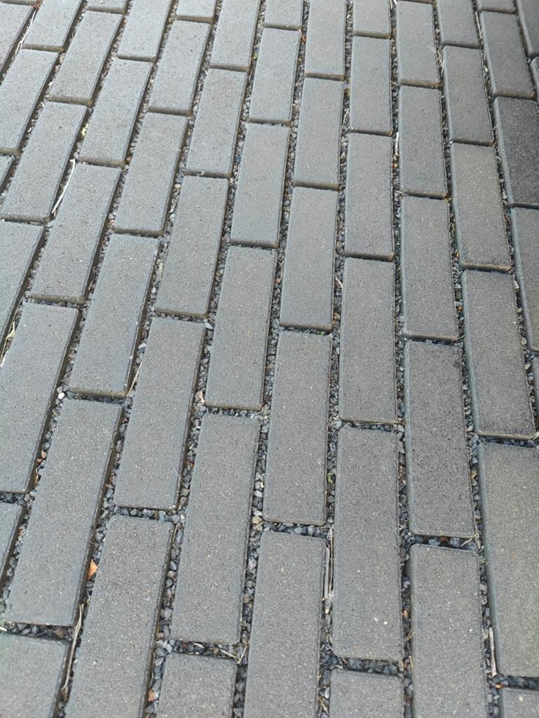 waterpasserende betonklinker, Ophalen