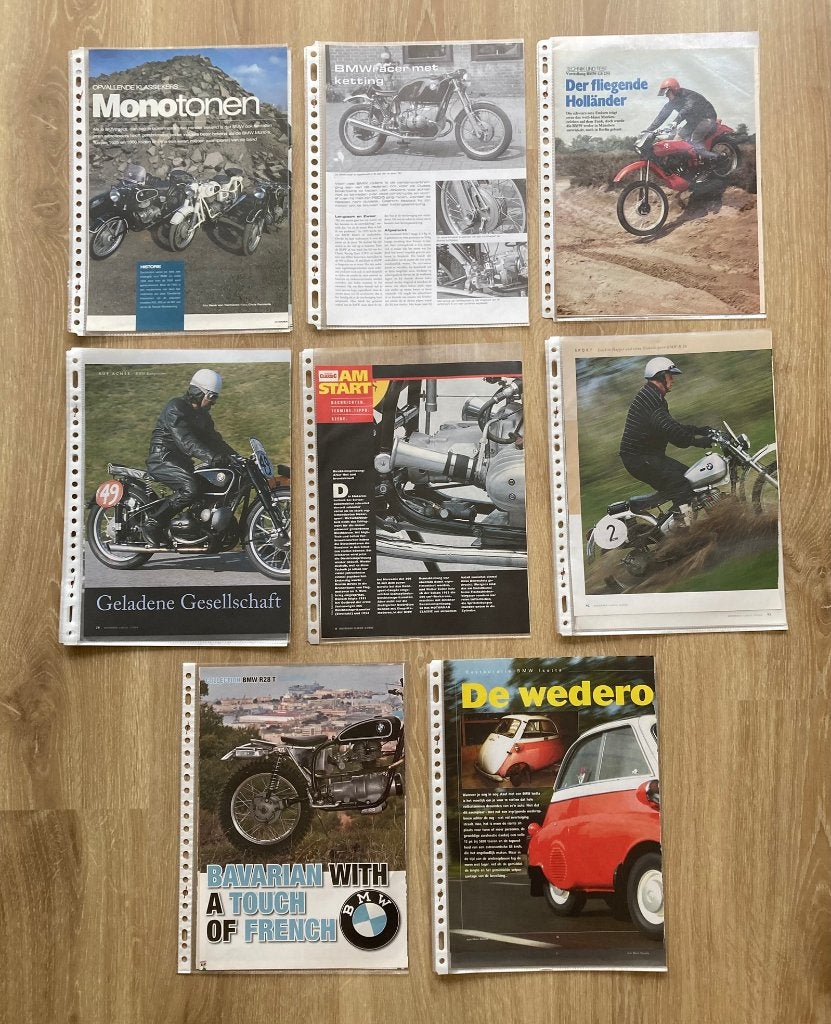 Map met documentatie over BMW Motoren, Motoren, Verzenden, Honda