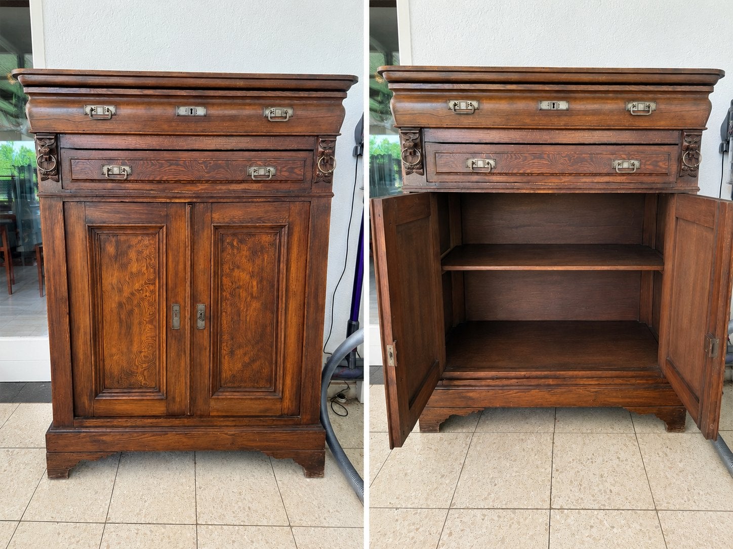 Armoire entièrement en chêne, Enlèvement