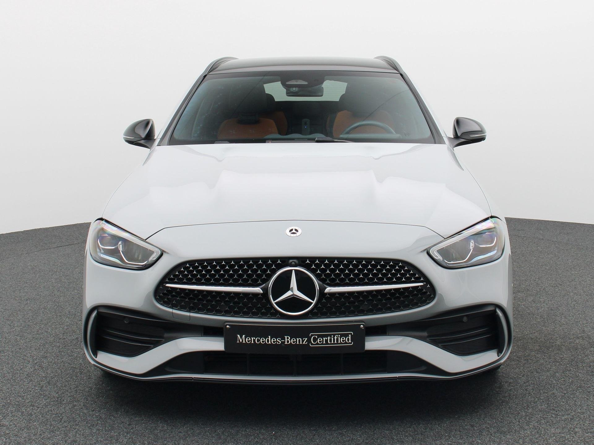 Mercedes-Benz C 300 e AMG Line Estate + LEDER TWO TONE + PAN, Auto's, Automaat, Dealer onderhouden, 4 cilinders, 5 deurs