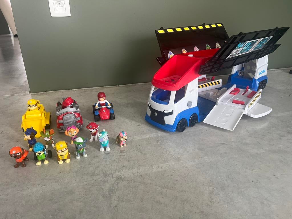 Paw patrol bus, Ophalen, Gebruikt