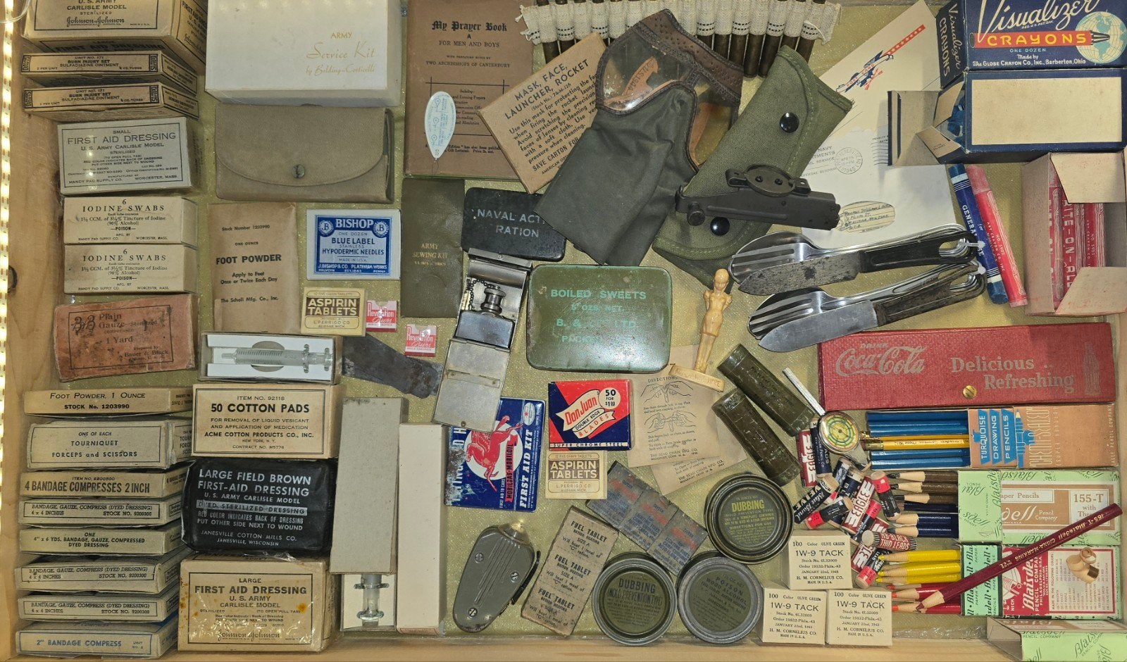 WWII US personal items - Borlo 23/08/2026, Verzamelen, Ophalen of Verzenden