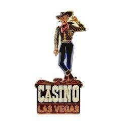 Casino Las Vegas bekend van Fremont Street metalen bord, Huis en Inrichting, Woonaccessoires | Wanddecoraties, Metaal, 71 cm, 33 cm