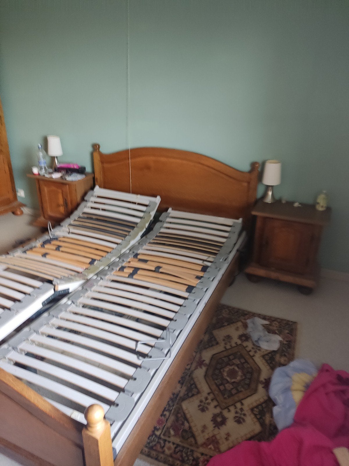 chambre a couche avec sommier électrique, Enlèvement, Utilisé, Deux personnes