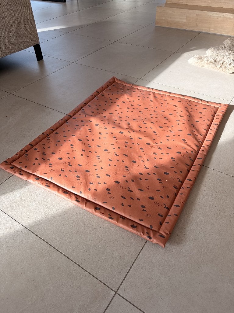 Jollein boxkleed / speelmat - terracotta Spots, Ophalen, Gebruikt