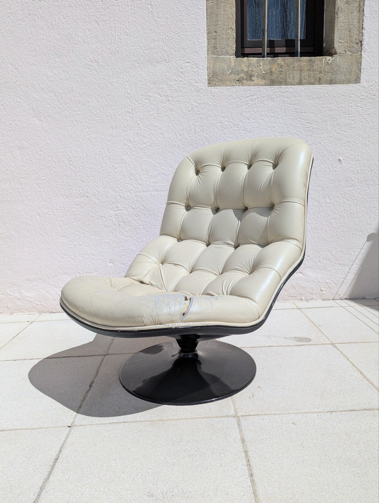 Fauteuil vintage Shelby par G. Van Rijk pour Beaufort, Enlèvement, Utilisé, Cuir
