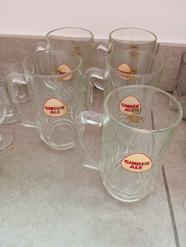 Ginder Ale Glazen, Ophalen, Zo goed als nieuw, Glas of Glazen, Overige merken