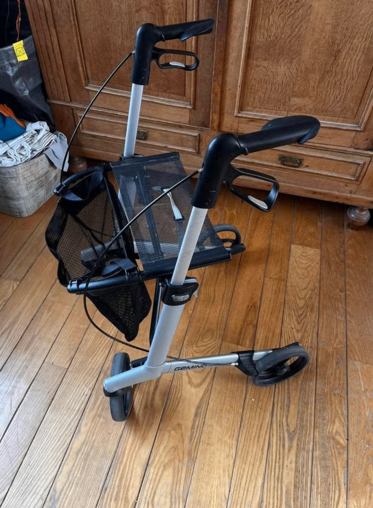 Luxe Rollator Gemino 20 - Grijs, Ophalen, Lichtgewicht