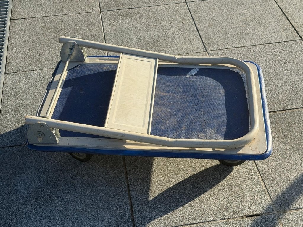 plateauwagen opplooibaar, Ophalen, Gebruikt