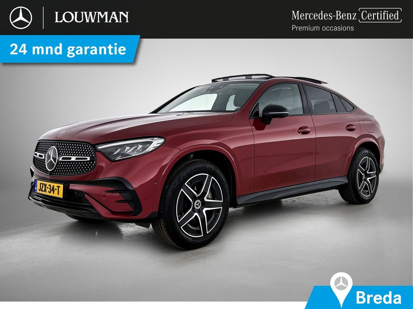 Mercedes-Benz GLC 300 Coupé e 4MATIC AMG Nightpakket | Panor, Auto's, Mercedes-Benz, GLC, 4x4, ABS, Adaptive Cruise Control, Airbags